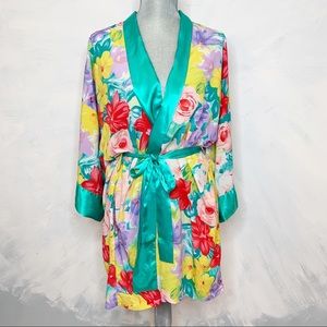 Gold Label Vintage VS Victoria Secret Floral Robe